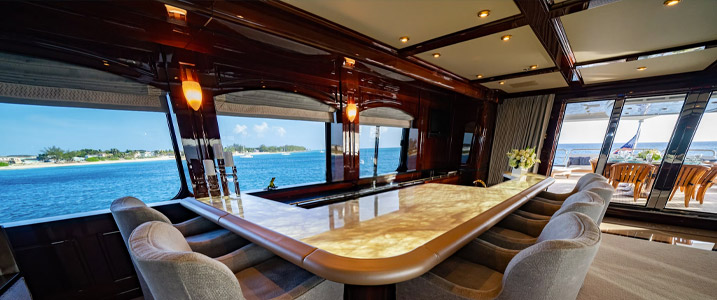 Yacht interior